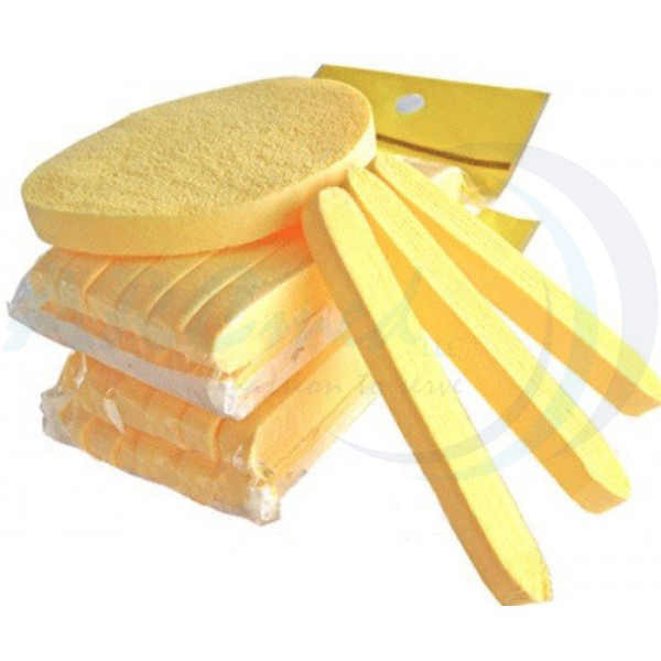 Compressed Facial Sponges- Yellow 60 Pcs/ Pack
