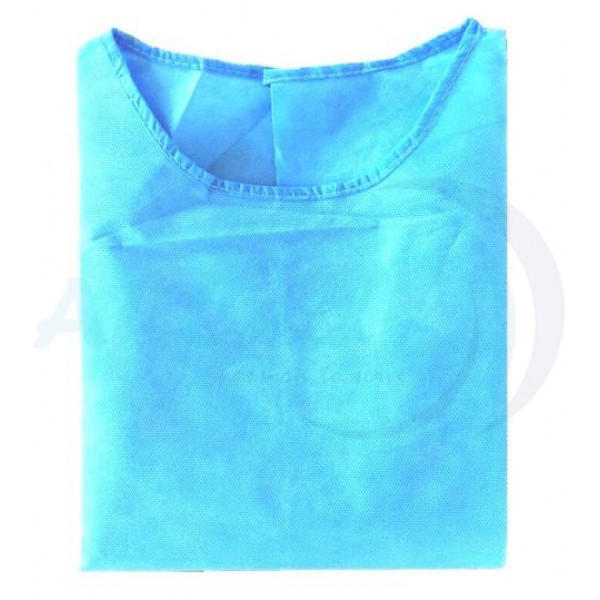 HYGIEIA NonWoven Isolation Gown, Elastic Cuff - Blue 10's/Pkt