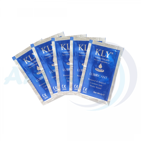 KLY Water-Based Solutions Lubricating Jelly Bundle: 82g Tube + 5 Individual 5g Packets - Versatile and Convenient Lubrication Solution