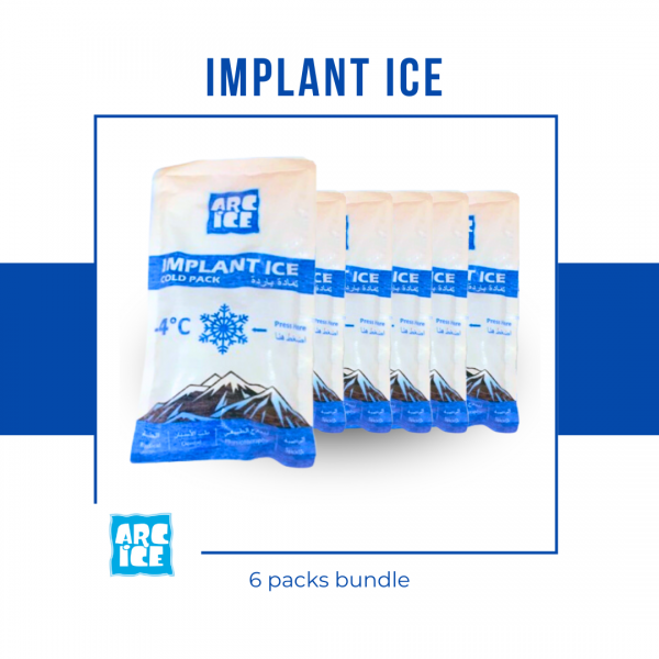 ARC Ice Instant Cold Pack - Implant Ice Pack, 6-Pi...