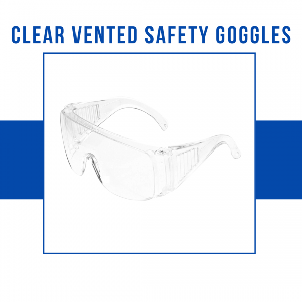 Clear Vented Safety Goggles with Anti-Fog Glasses:...